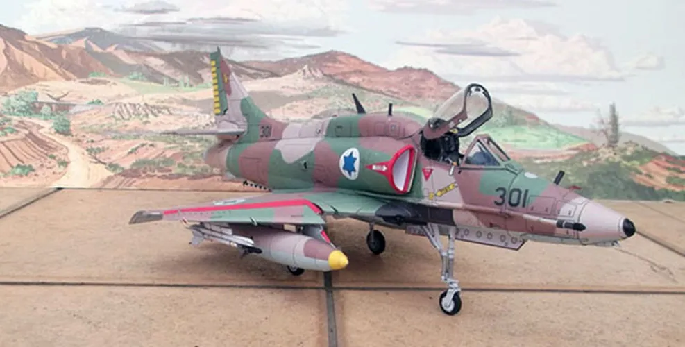 1:32 Scale Douglas A-4 Skyhawk Attack Aircraft DIY Handcraft Paper Model Kit Handmade Toy Puzzles