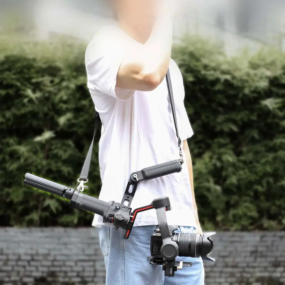 로닌 Rs3, Rs4, Rs4pro 용 카메라 숄더 스트랩 스태빌라이저, 조절 가능한 감압 숄더백 스트랩, 후크 포함