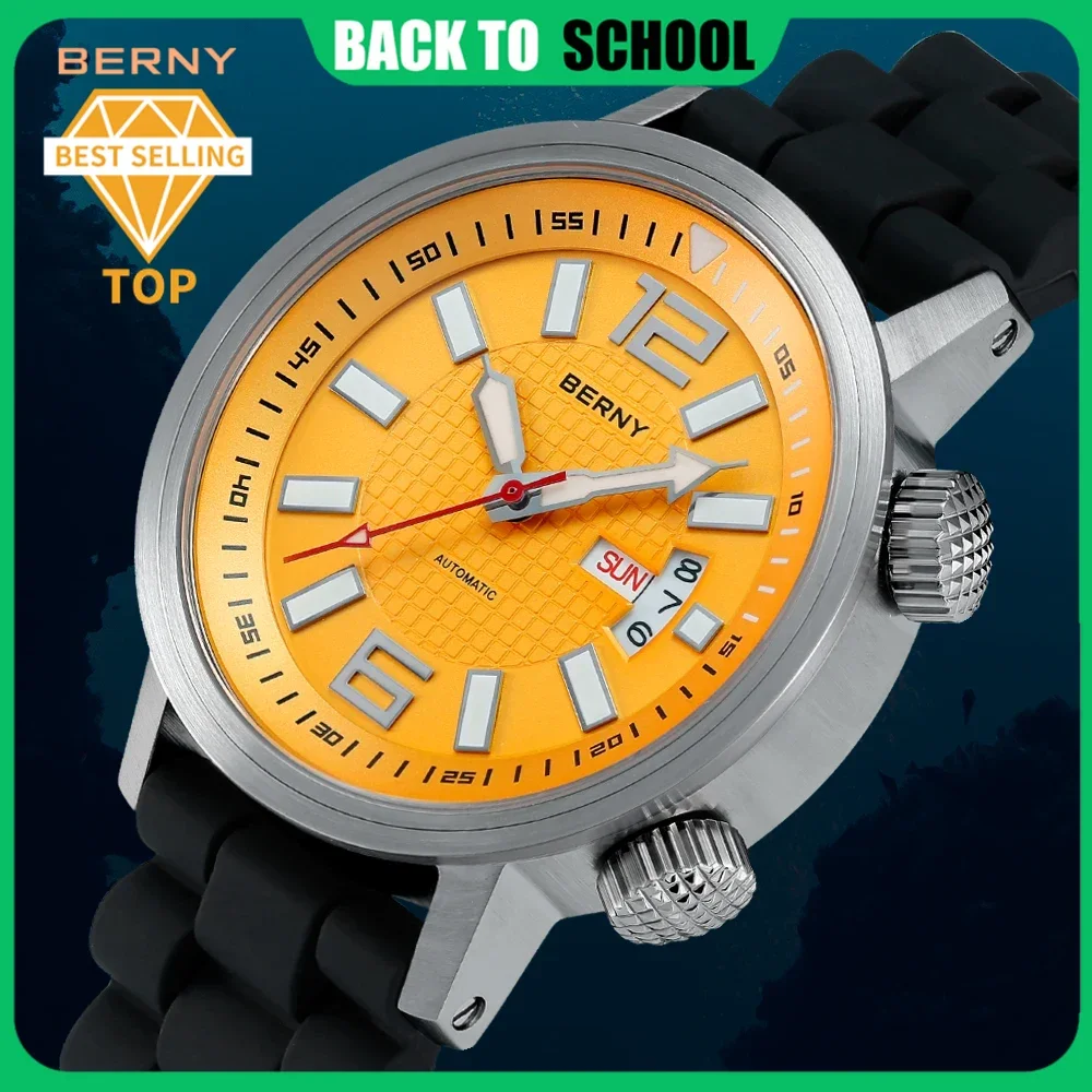 Mechanical Watch Diver Watch 20ATM Diver Automatic Watch for Men