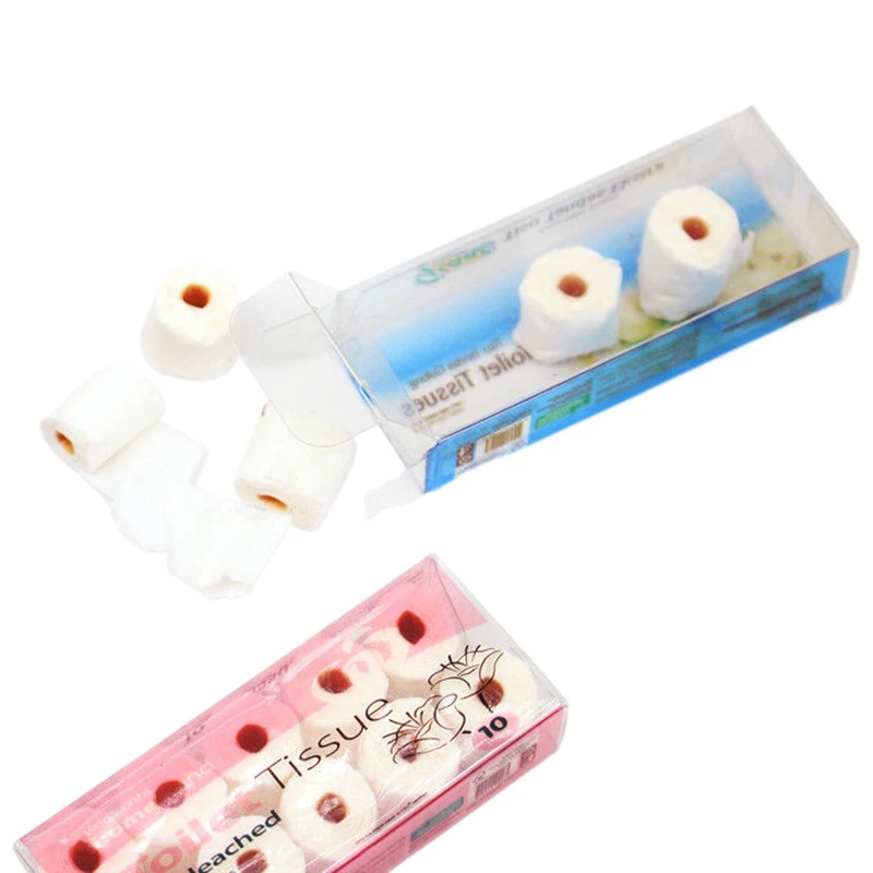 1/12 Dollhouse Mini Paper Towel Roll Model Toilet Tissue Accessories For Dolls House Bathroom Decor Pretend Play Toys Gift 5