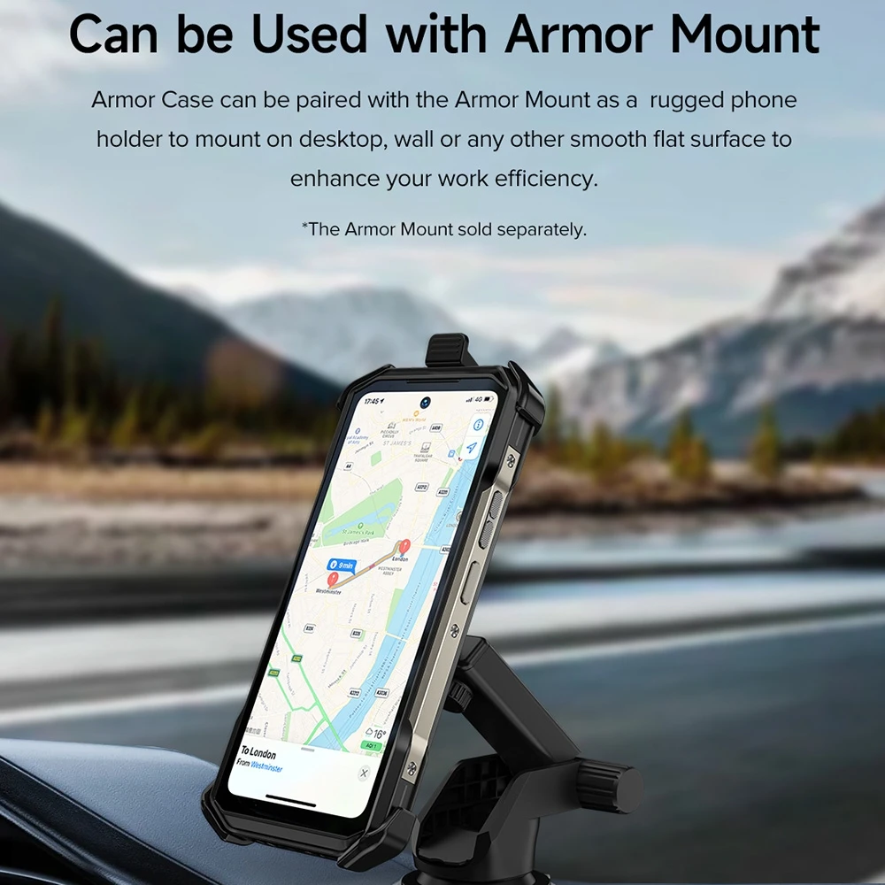 Durable Back Clip Phone Case with Carabiner