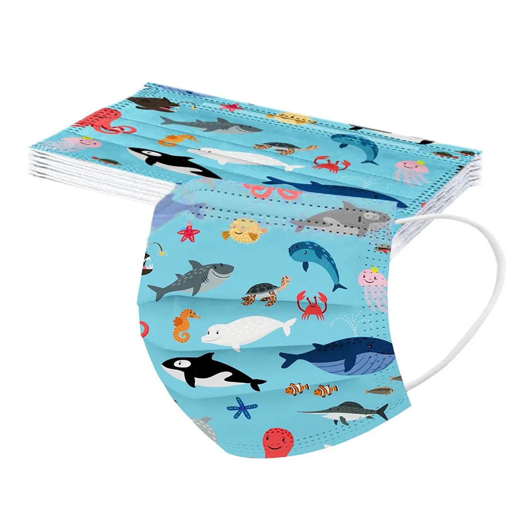 Children'S Mask Disposable Face Mask Industrial 3-Layer Face 50pc Cubre Bocas Desechables Disposable Mouths Covers маски