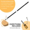 Pizza Oven Brush Copper Stove Brush Bristle Brass Wood Long Handle Grill Cleaning Oven Brush for Small Oven Kitchen Tool 5