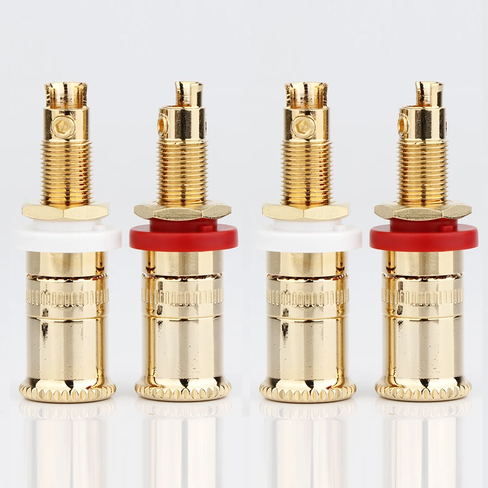 Preffair Wbt Estilo Latão Banhado a Ouro Plug Ligação Pós Alto-falante para Alta Fidelidade Febre Amplificador Faça Você Mesmo Soquetes Bp1115 - Image 3