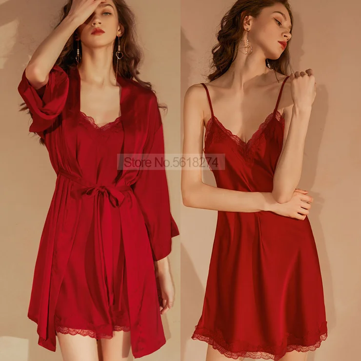 

Комплект свадебного халата для невесты и подружки невесты, ночная рубашка на бретельках, Атласный Костюм бриджи, сексуальная женская одежда для сна, сорочка, одежда для сна