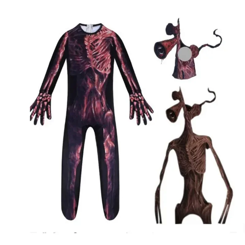 

Siren Head Cosplay Costume With Mask Boys Girls Anime Funny Party Bodysuit Halloween Carnival Fancy Dress Jumpsuits