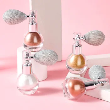 다이아몬드 하이라이터 파우더 스프레이, 방수 글로스 글리터 바디 브론저, 하이라이트 파우더, 페이스 컨투어 일루미네이터 메이크업