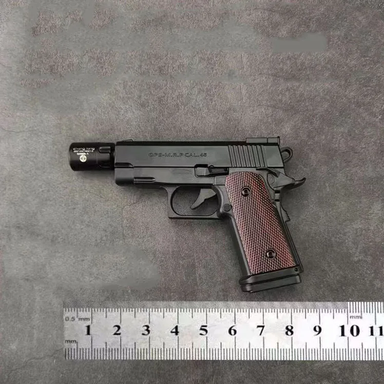 Toy Gun Pistol Shaped Torch Gun Lighter Metal And ABS Windproof w Flashlight 5
