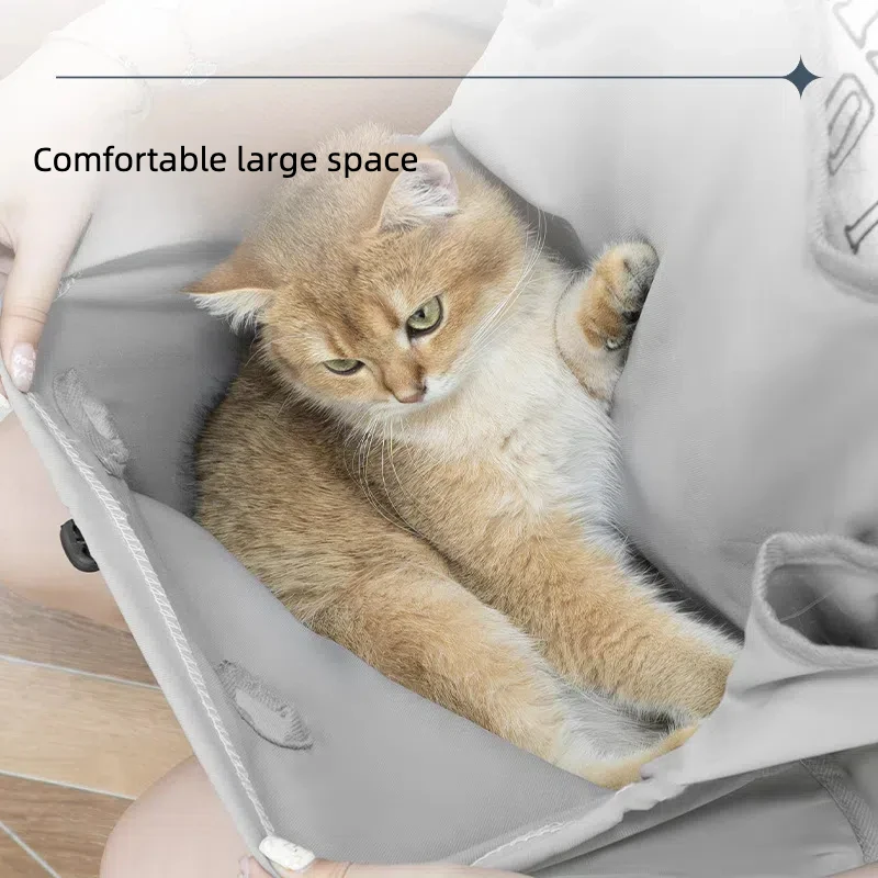 Cat Grooming Kit, Anti Adhesive Fur Apron, Pet Nail Cutting Tool, Portable Outdoor Bib