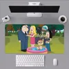 Cartoon A-American Dad Cool Mouse Pad Computer Laptop Gaming Office Wrist Guard Non Slip Keyboard Pad 4
