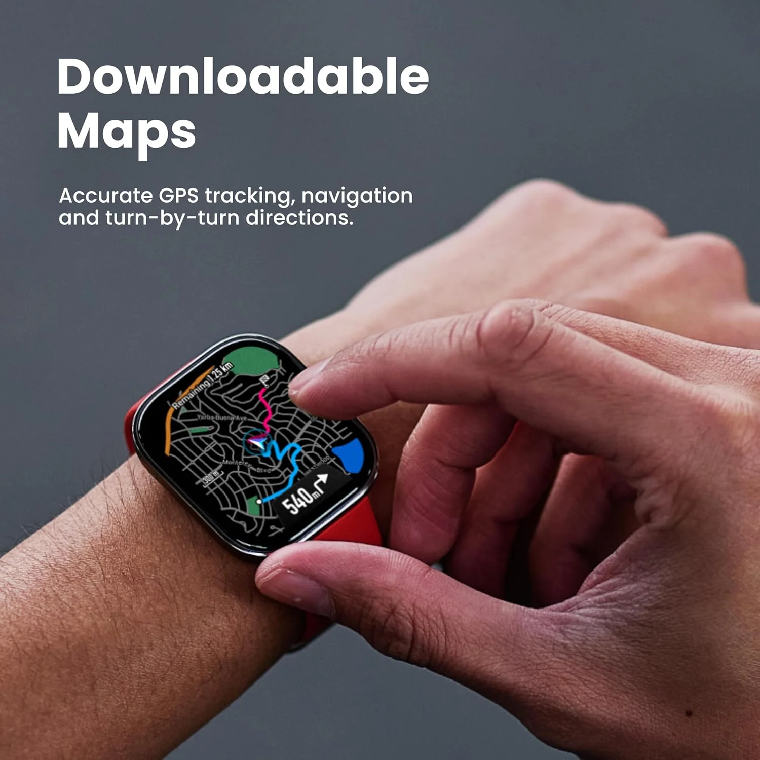 Amazfit Bip 6 Smart Watch 46mm, 14 Day Battery, 1.97" AMOLED Display, GPS & Free Maps, AI, Bluetooth Call & Text