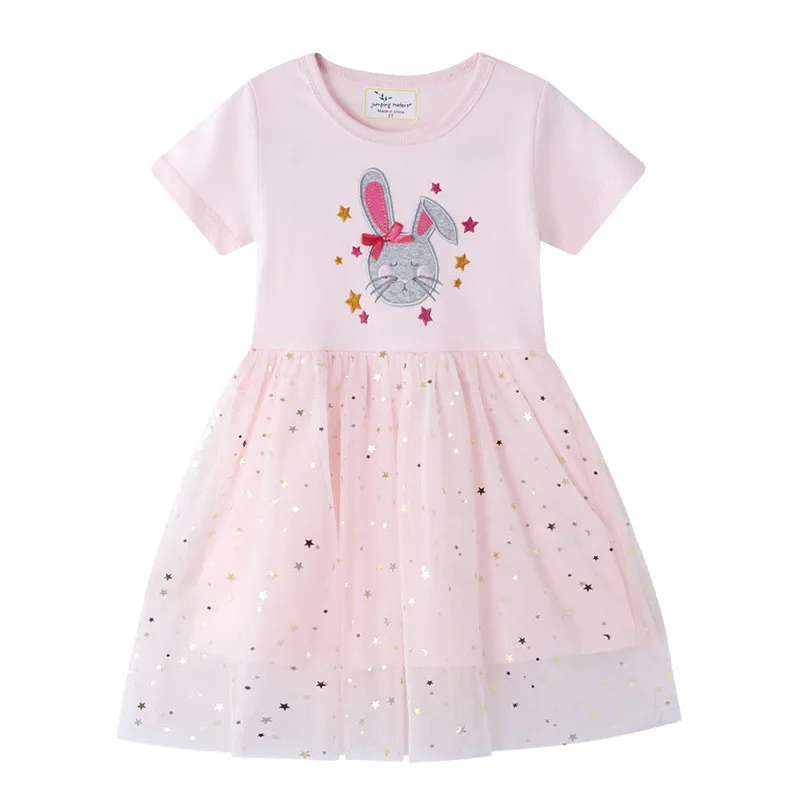 long skirt top design for baby girl Jumping Meters Princess Baby Dresses With Giraffe Applique Cute Summer Girls Party Dress Fashion Children's Clothes Hot Selling baby dresses Dresses