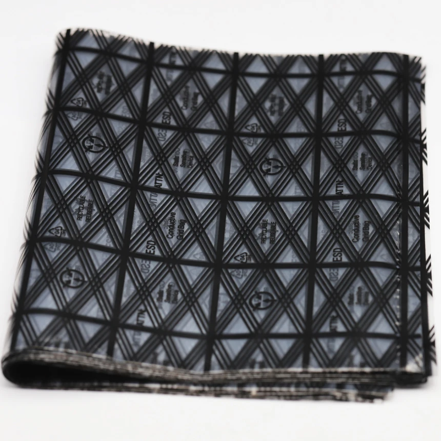 15*25cm 15x25cm 18*26cm 18x26cm 20*30cm 20x30 카드 플라스틱 PE 오픈 탑 ESD 정전기 방지 차폐 네트 그리드 메쉬 파우치 보관 가방