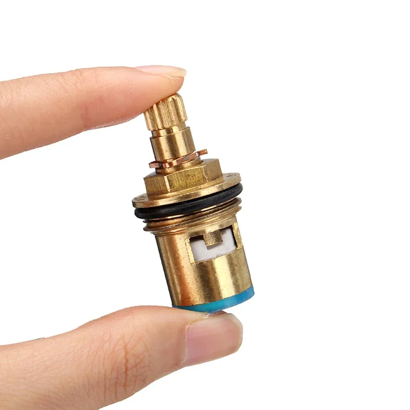 2Pcs Faucet Cartridge Standard 1/2 Thread Ceramic Water Mixer Tap Inner Faucet Disc Valve Replacement Hot and Cold Water faucet valve,faucet cartridge,mixer tap replacement