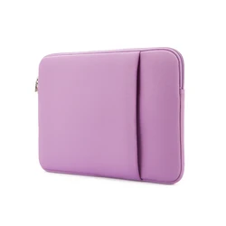 Multifunctional Protective Laptop Bag with Front Pocket - Suitable - 14-14.4inch (Purple)