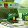 Crocodile Table Games, Score Shooting Target Kids Desktop Party Game, Parent-child interaction, Cartoon Pinball Shooting Machine 5