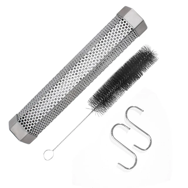 Négyzet Alakú Füstcső Grill Meleg Hideg Dohányzó Hálócső Füstgenerátor Rozsdamentes Pellet Dohányos Kültéri Bbq Cigaretta Doboz - Image 6