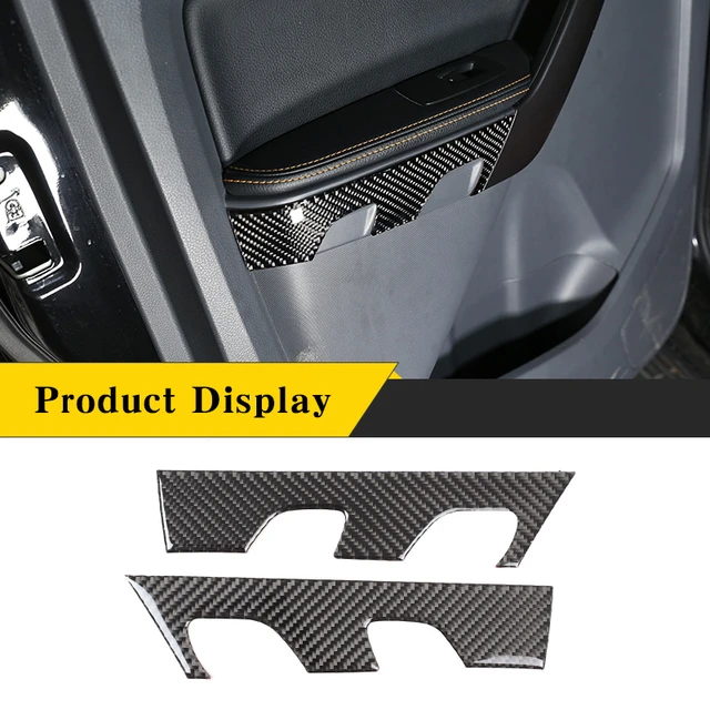 Für Ford Ranger Wildtrak 2015-2021 Weichen Carbon Auto Hinten Tür Panel  Dekorative Rahmen Aufkleber Auto Innen Zubehör - AliExpress