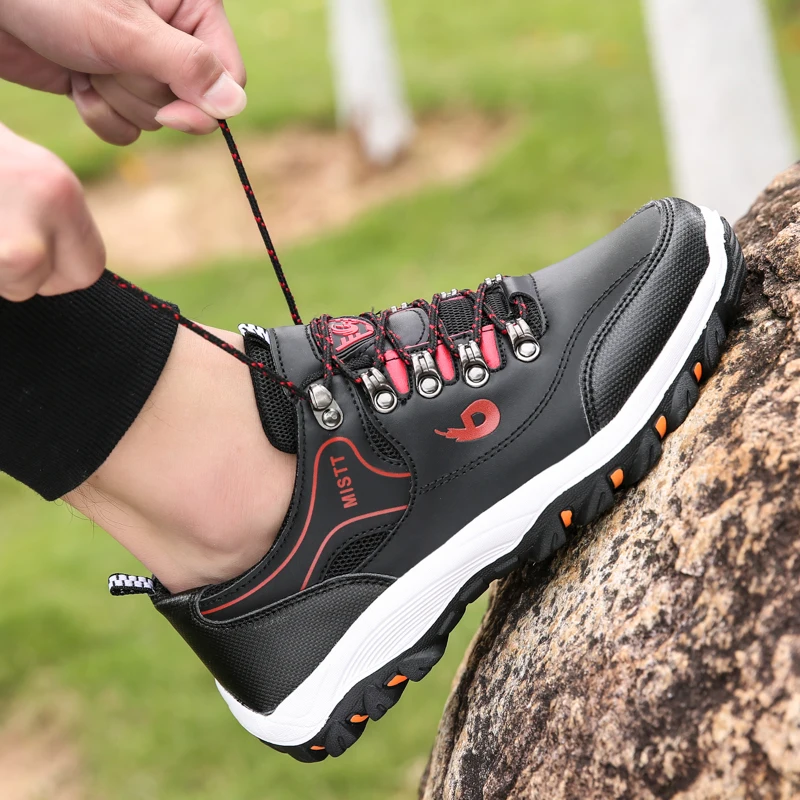 Trail Trekking Climbing Shoes Platform Men Sneakers Lightweight Outdoor Hiking Shoes Large Size Casual Sport Running Shoes Man