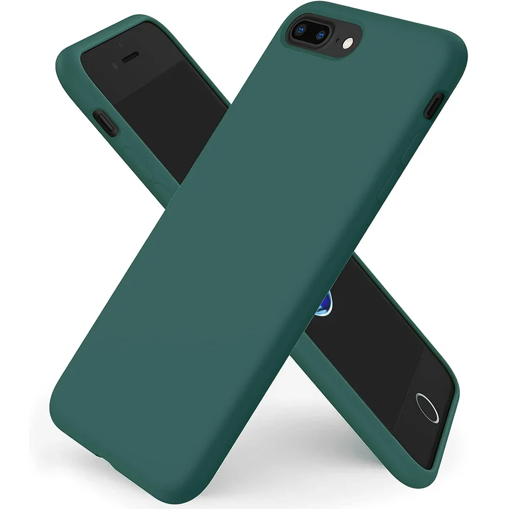 Custodia In Silicone Liquido Originale Per Iphone 8 7 Plus Se 2022 6S 6 Cover Antiurto Di Lusso Iphone Se 2Nd 6S Plus 6 + 7 + 8 + Accessorio