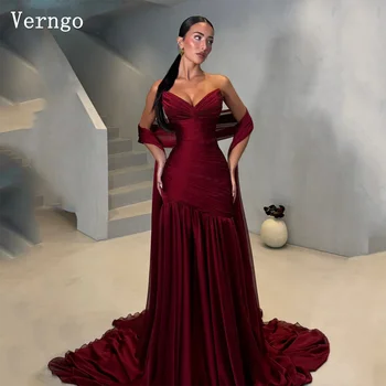 Deep Wine Red Evening Dress 1