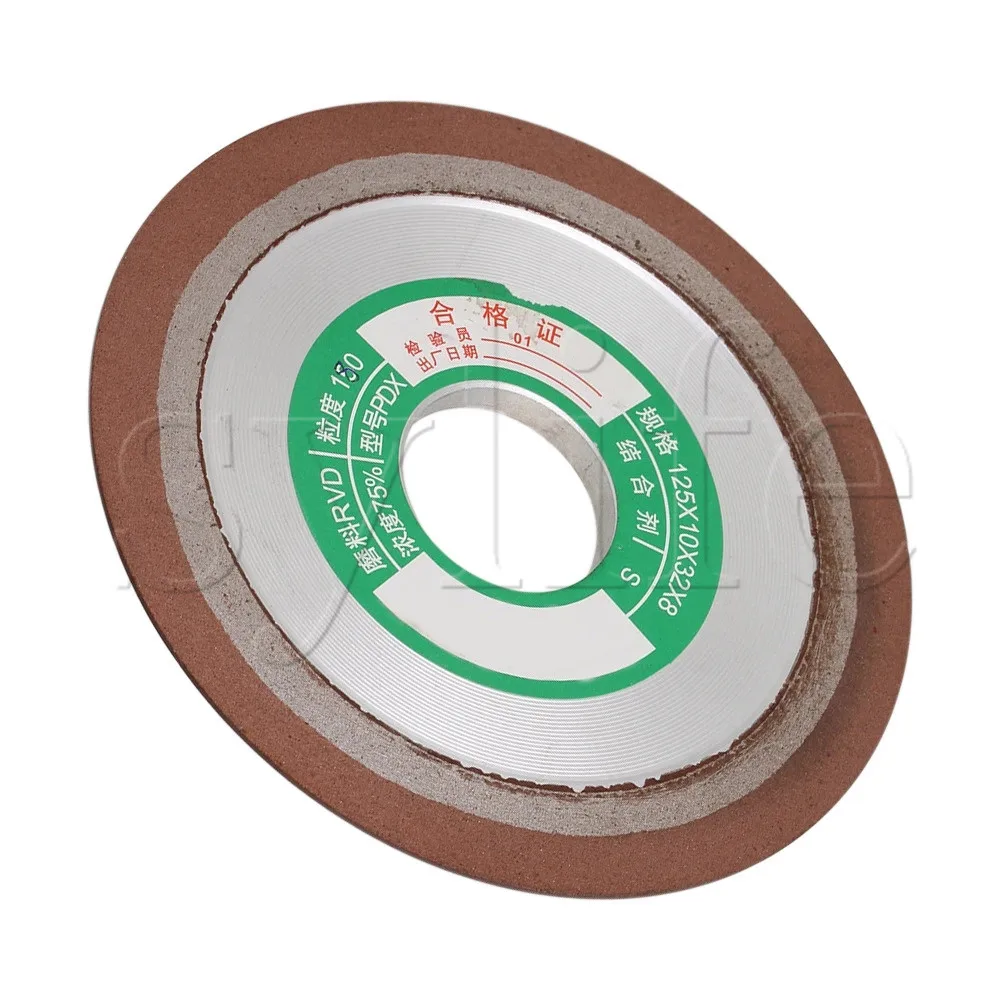 One Tapered Side Plain Resin Diamond Grinding Wheel Cutter Grinder 125mm Dia