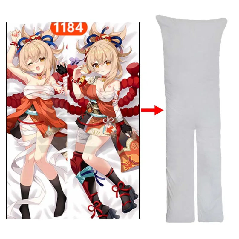 

Anime Pillowcase for Split Legs EX Dakimakura 150cm 2WAY Waifu Pillow Cover Genshin Impact Yoimiya Custom Onahole Dakimakura