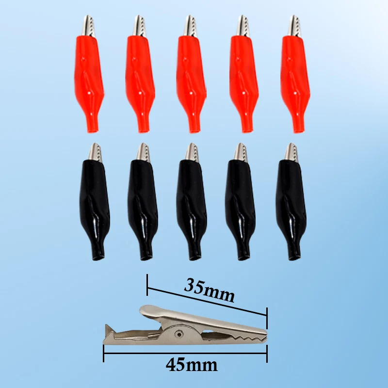 Test Clips 45mm Large Small Power Safety Iron Alligator Fixed