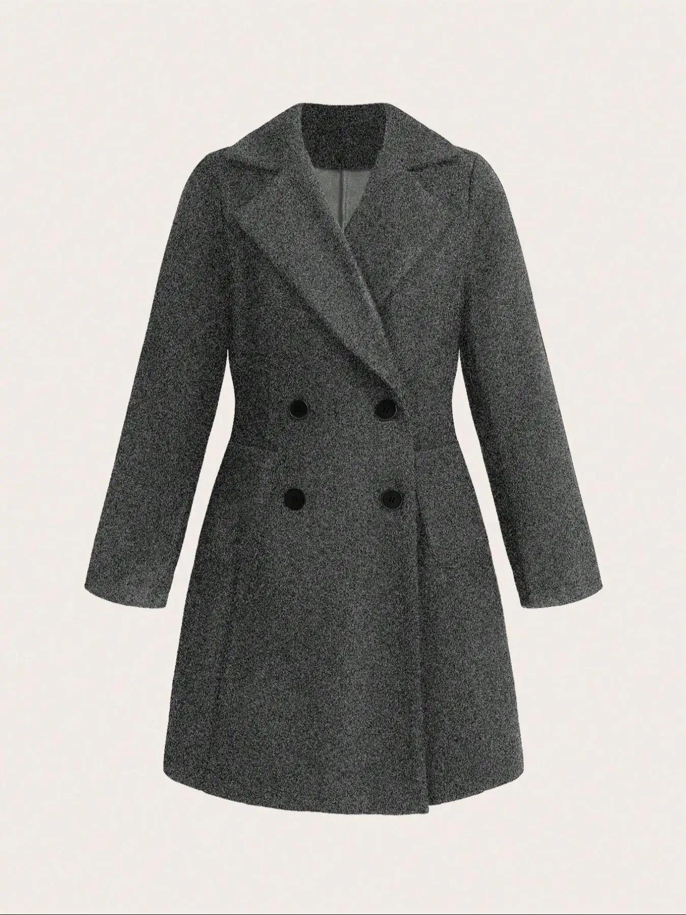 Women's Fashionable Woolen Coat, Stylish Outerwear for Ladies, Trendy Design, Perfect for Casual Wear, High-Quality Material - 6