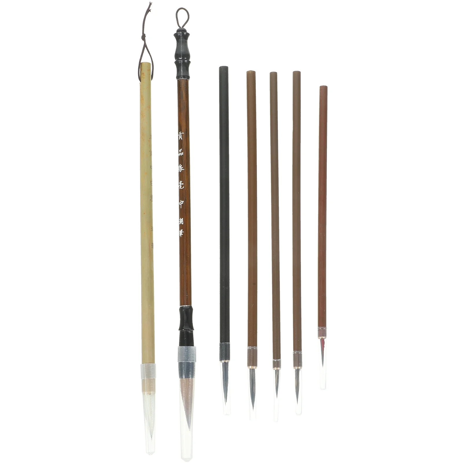

7 Pcs Brush Set Chinese Ink Pen Traditional Calligraphy Painting Kit Fine Brushwork Pens for Writing