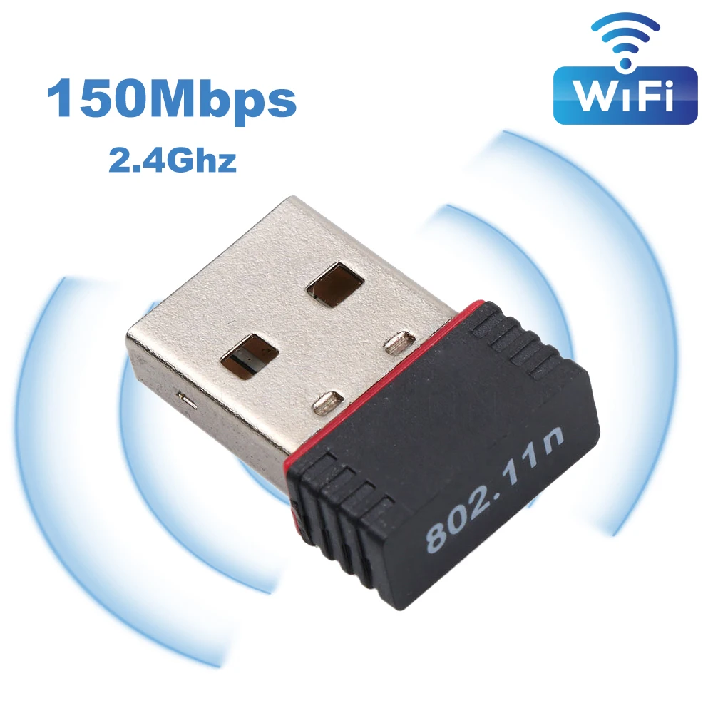 Adattatore Wifi Usb Da 150Mbps Mini Wifi Wireless Network Card Muslimusb Dongle Wi Fi Network Lan Adapter Per Pc Desktop Laptop
