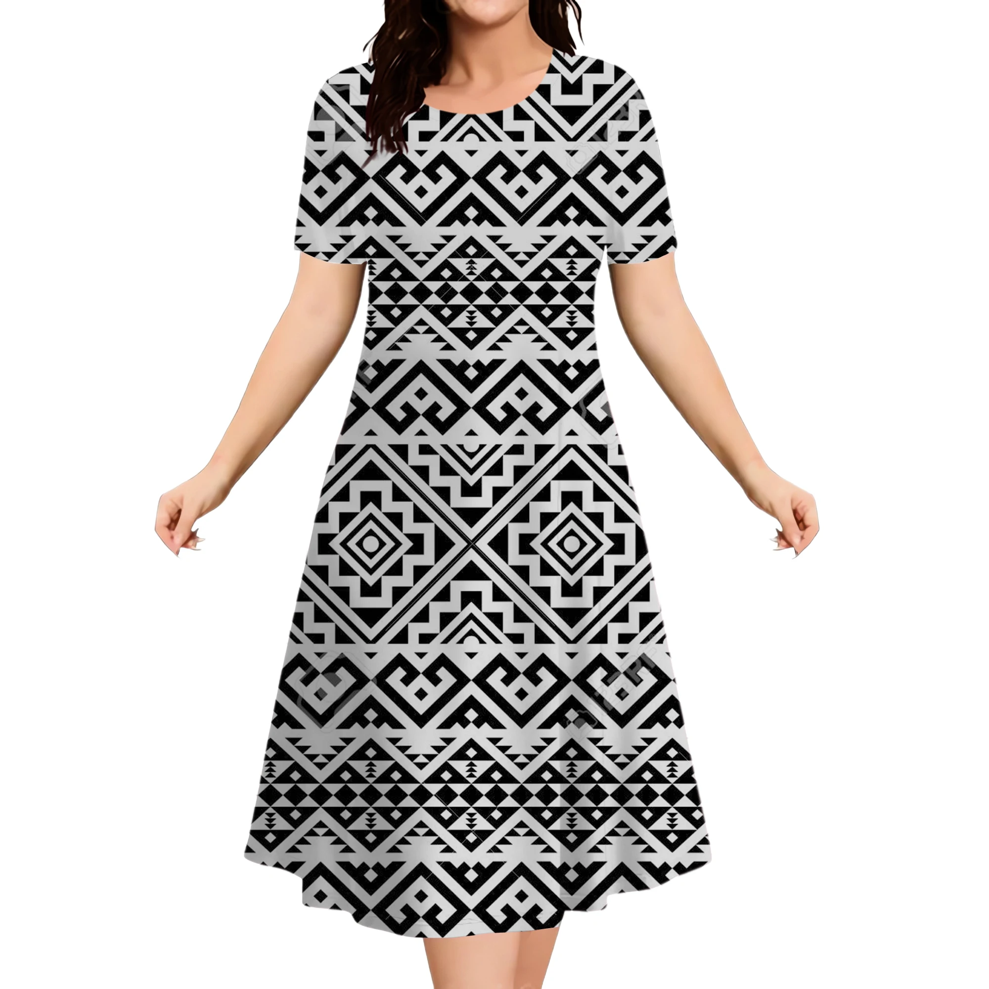 2026 New Floral Graphic Print Women’s Dresses Elegant Ladies Summer Dress Casual Retro Plus Size Female Fashion Loose Dress 9XL