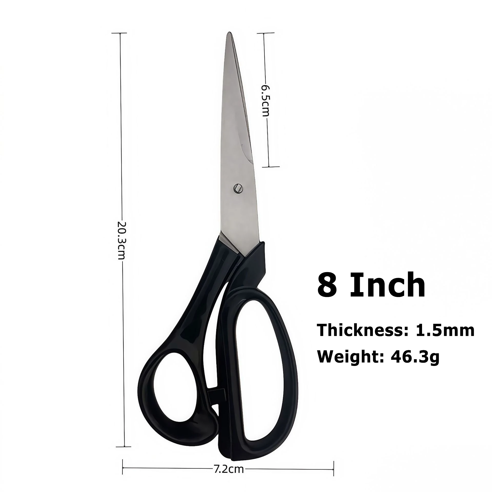 מספרי תפירה מקצועיים בגודל 8, 9 ו-10 אינץ', מתאימים לתפירת בדים, עשויים מפלדת אל-חלד, מספרי עור, כלי חיתוך