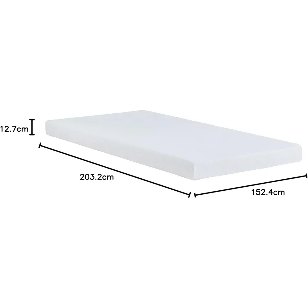 5 Inch Gel Memory Foam Mattress , Firm Mattress, Low Profile Bed Queen 5 Inch Mattress 2
