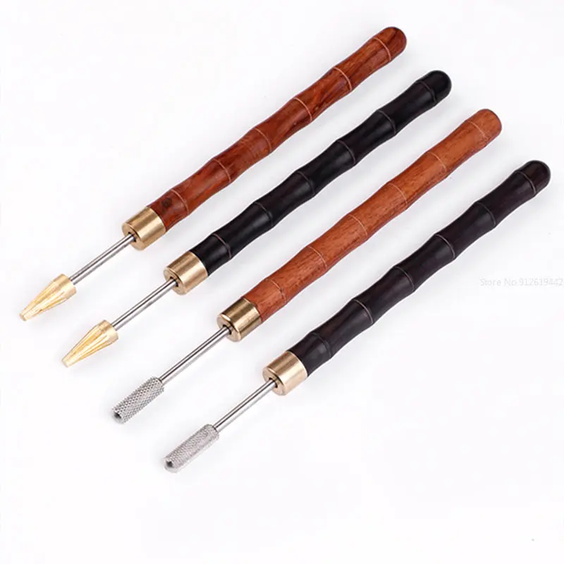 Multifunctional Leather Sandalwood Edge Oil Pen Sealing Edge Handmade Leather Goods Oil Goods For Craft