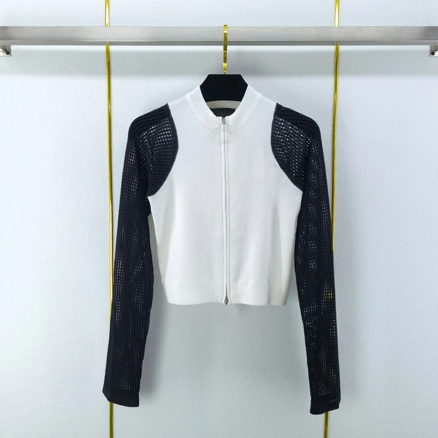 

2023 Women's Clothing hollowed out cardigan hollowed out long sleeve texture design Autumn Winter New