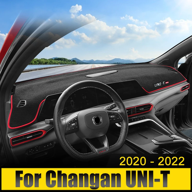 

Car Dashboard Cover Avoid Light Pad Sun Shade Anti-UV Carpets Non-Slip Case Mat Accessories For Changan UNI-T 2020 2021 2022