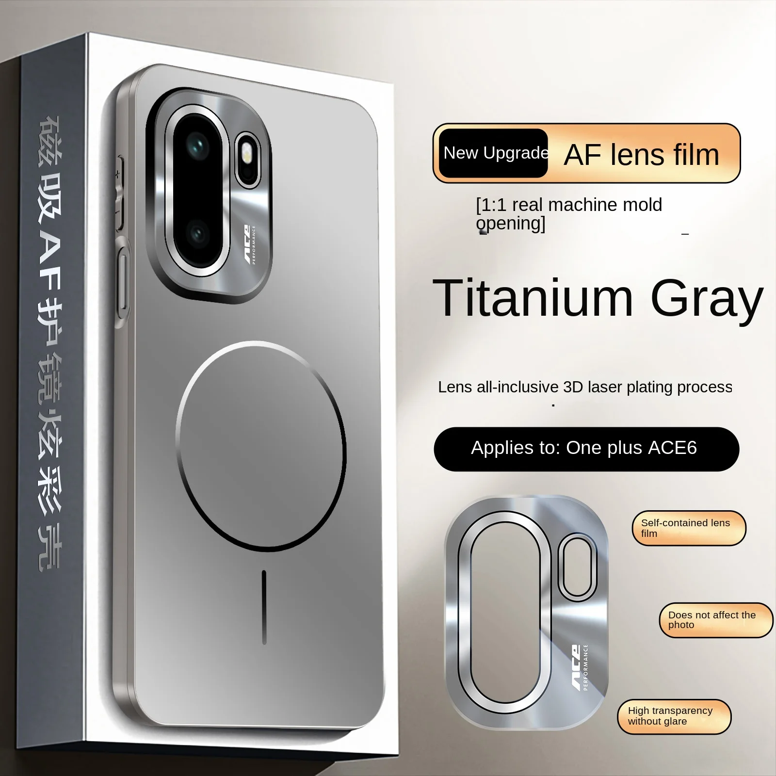 Colorful Magnetic Full-Lens Protective Scratch-Resistant Phone Case