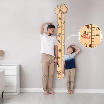 PVC Wall Growth Chart Adhesive Decor Decorative Decal Baby Height Measure Ruler Removable Wall Sticker for Kids Room 5