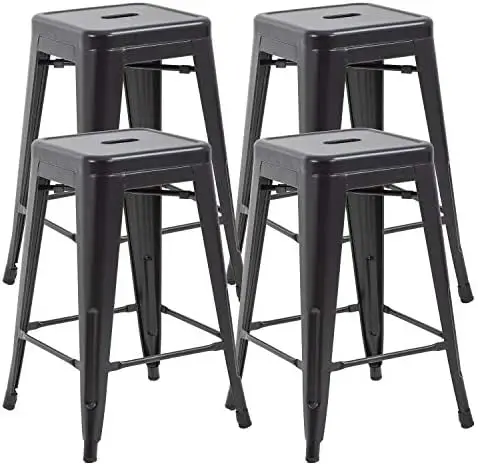 

Барная модель, барные стулья высотой 4 стола, штабелируемые металлические стулья, высокая спина, обеденный стул, барный стул для дома и улицы