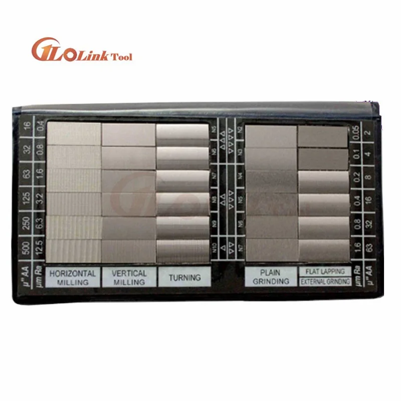 30pcs Surface Roughness Comparator Standards Composite Set Model RUG-100 Measurement Tool Gauges