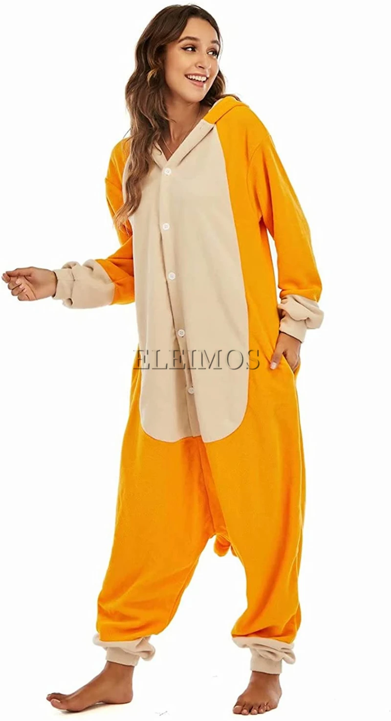 Adult Blue Kids Orange Dog Kigurumi Onesie Women Men Animal Pajamas Halloween Costume Cosplay Jumpsuit Christmas Gifts kigurumi pajamas onesies cosplay pajamas onesies