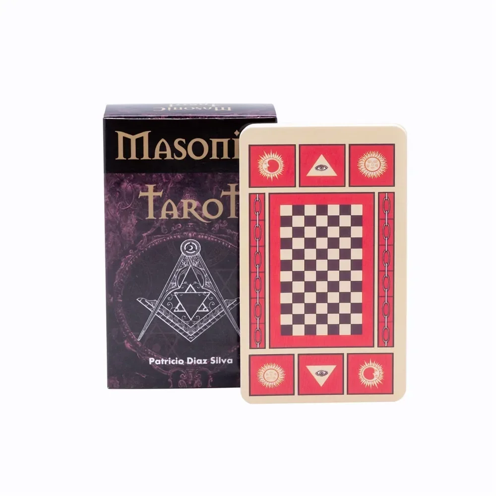 Masonic Tarot Deck Cards Patricio Diaz Silva Esoteric Fortune Telling Tarot 78 Pcs Cards 10.3*6cm 3