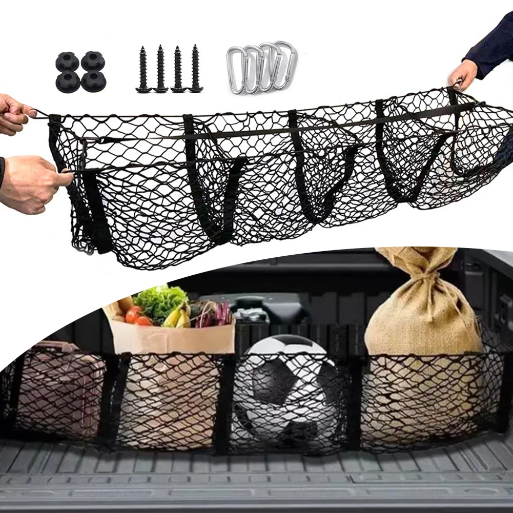 차량 정리용 110*30cm 화물망 픽업트럭 네트 고탄성 디자인 최적화된 수납 솔루션 다용도 활용