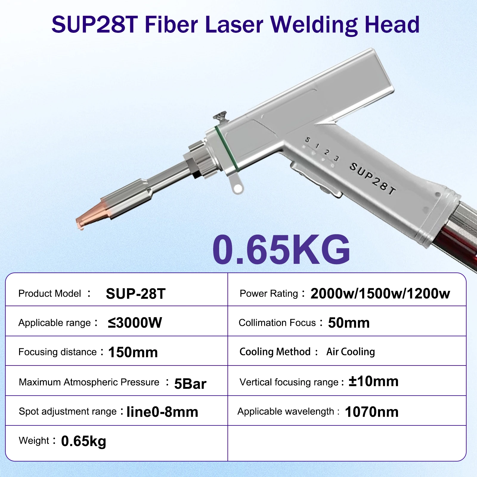 1500W Fiber Laser Welding Machine 4 IN 1 Handheld Laser Welder for Metal Welding Cutting Cleaning SUP23T Welding 220V - 2