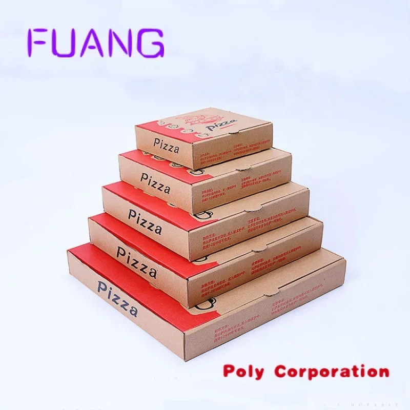 

Custom Different Size Making Machine Packing Packaging Custom Pizza Box Paper Insert Recyclable Accept CN;GUA Customer's Logo G