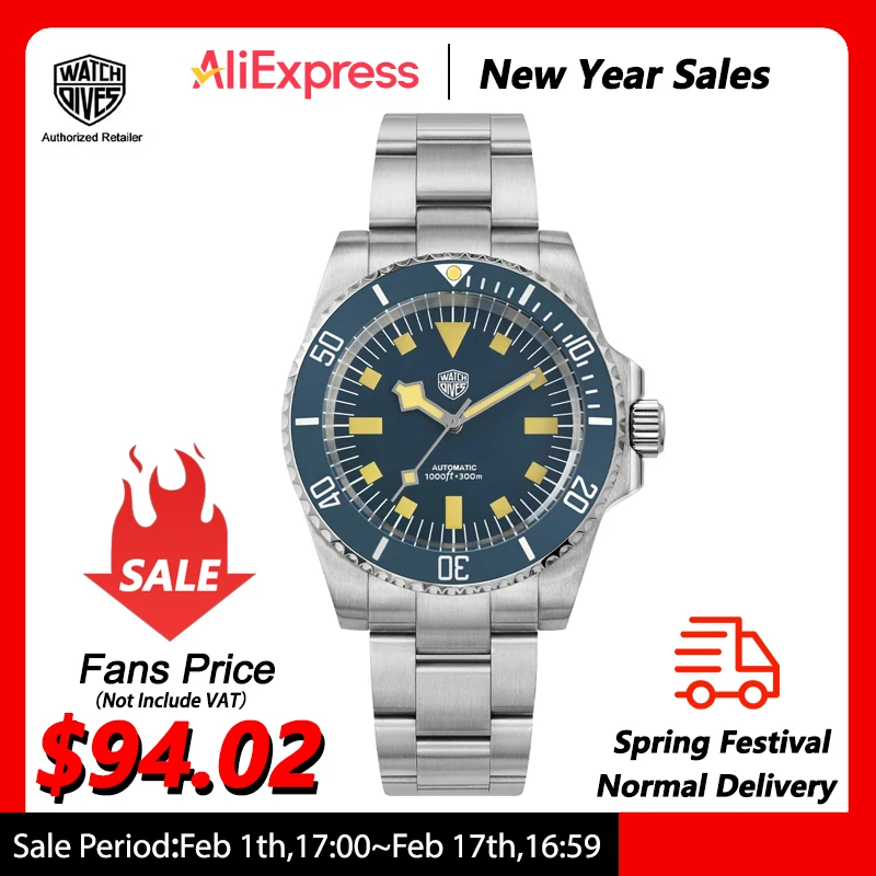 Watchdives Wd1969 Dives Watch Retro Snowflake Nh35 Orologio Meccanico Domed Sapphire Crystal Orologio Da Polso 300M Orologi Da Uomo Luminosi