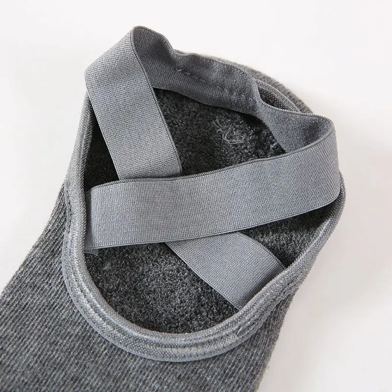Sports Socks Fitness Sports Socks Sport Socks Pilates Socks Cotton Sock Slippers Silicone Non-Slip Yoga Socks For Woman Pilates Barre Dance Slippers Ballet Breathable Ladies Sport Foot Backless Sock