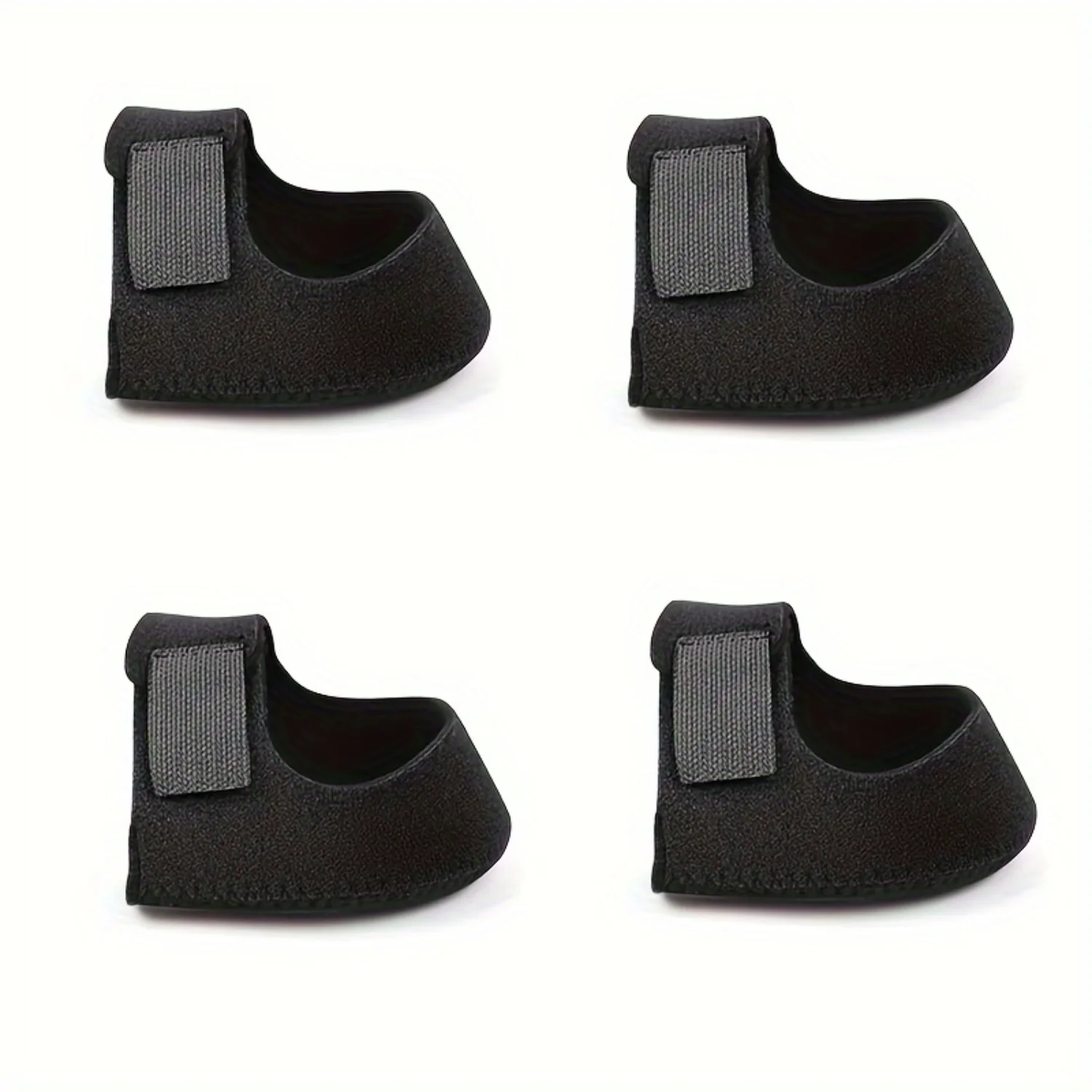 4-Pack Heel Protectors with Gel Pad for Comfort and Shock Absorption-Universal Fit Support Pads for Men and Women, Fits Most F