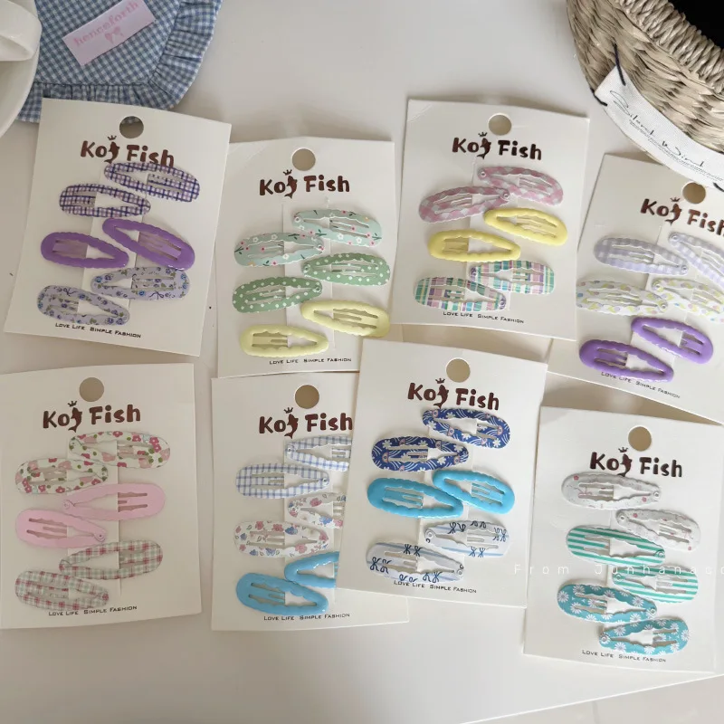 Colorful Plaid Wavy Hairpin: Stylish BB Clip Hair Accessories